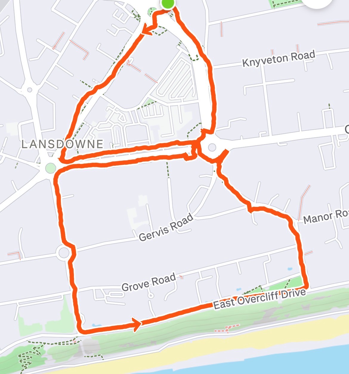 Gabz's Strava art attempt