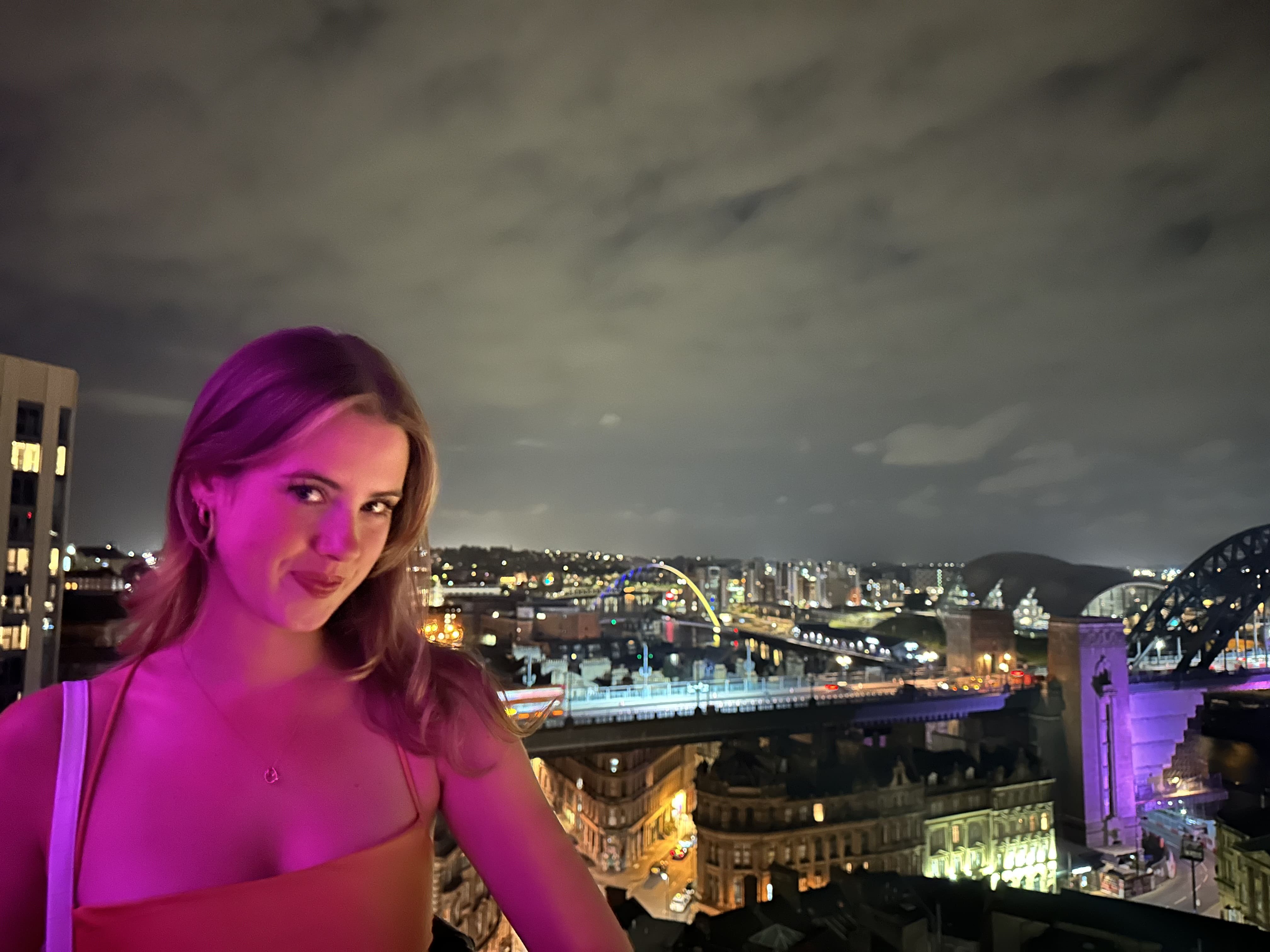 Above rooftop bar view